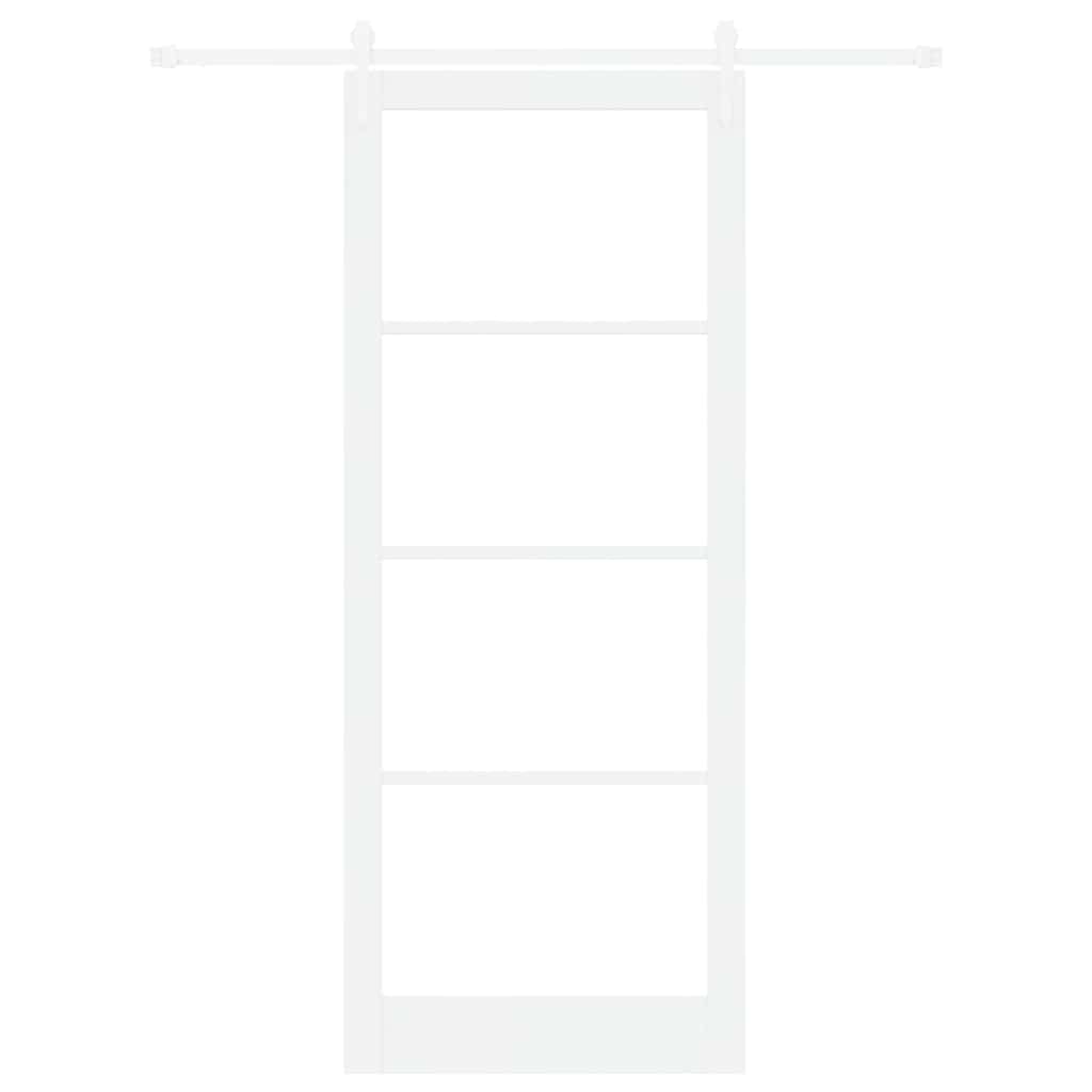 Porta Scorrevole Bianco 93 x 232 cm Legno e metallo