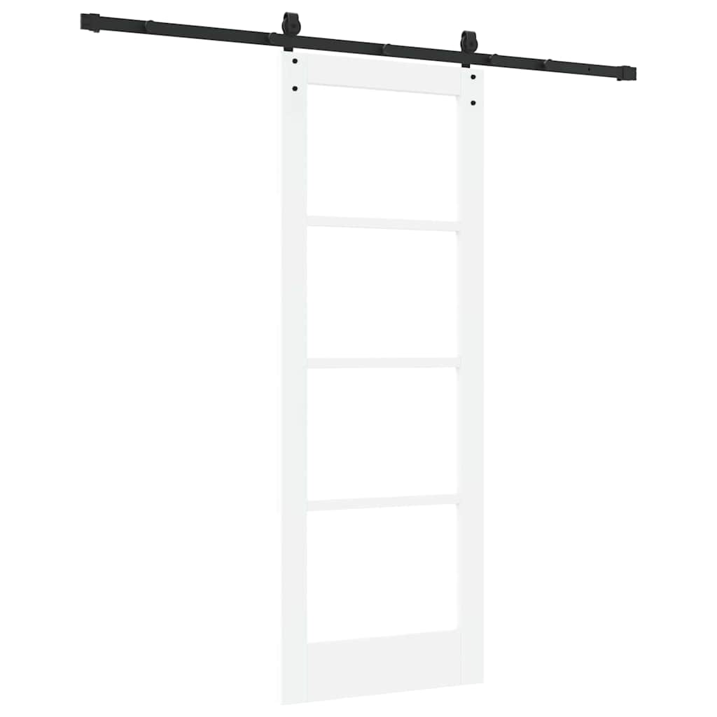 Porta Scorrevole Bianco 73.5 x 198.5 cm Legno e metallo