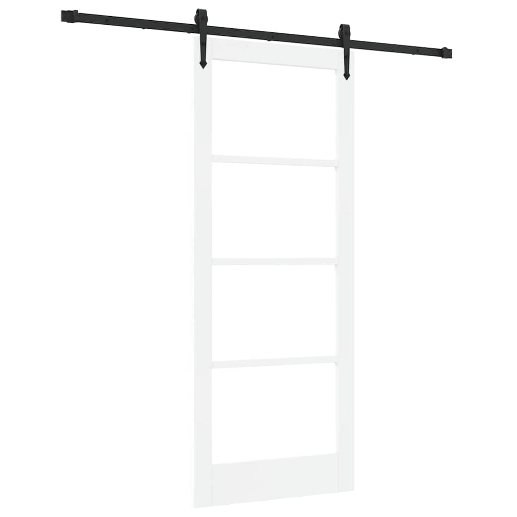 Porta Scorrevole Bianco 83 x 202 cm Legno e metallo