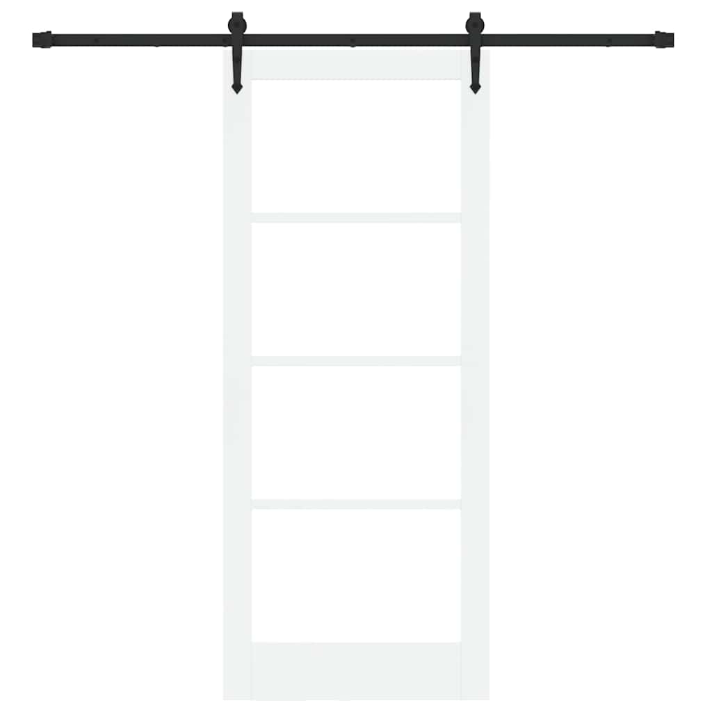 Porta Scorrevole Bianco 83 x 202 cm Legno e metallo