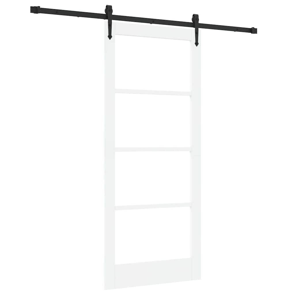 Porta Scorrevole Bianco 86 x 198.5 cm Legno e metallo