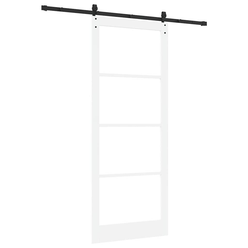 Porta Scorrevole Bianco 93 x 232 cm Legno e metallo