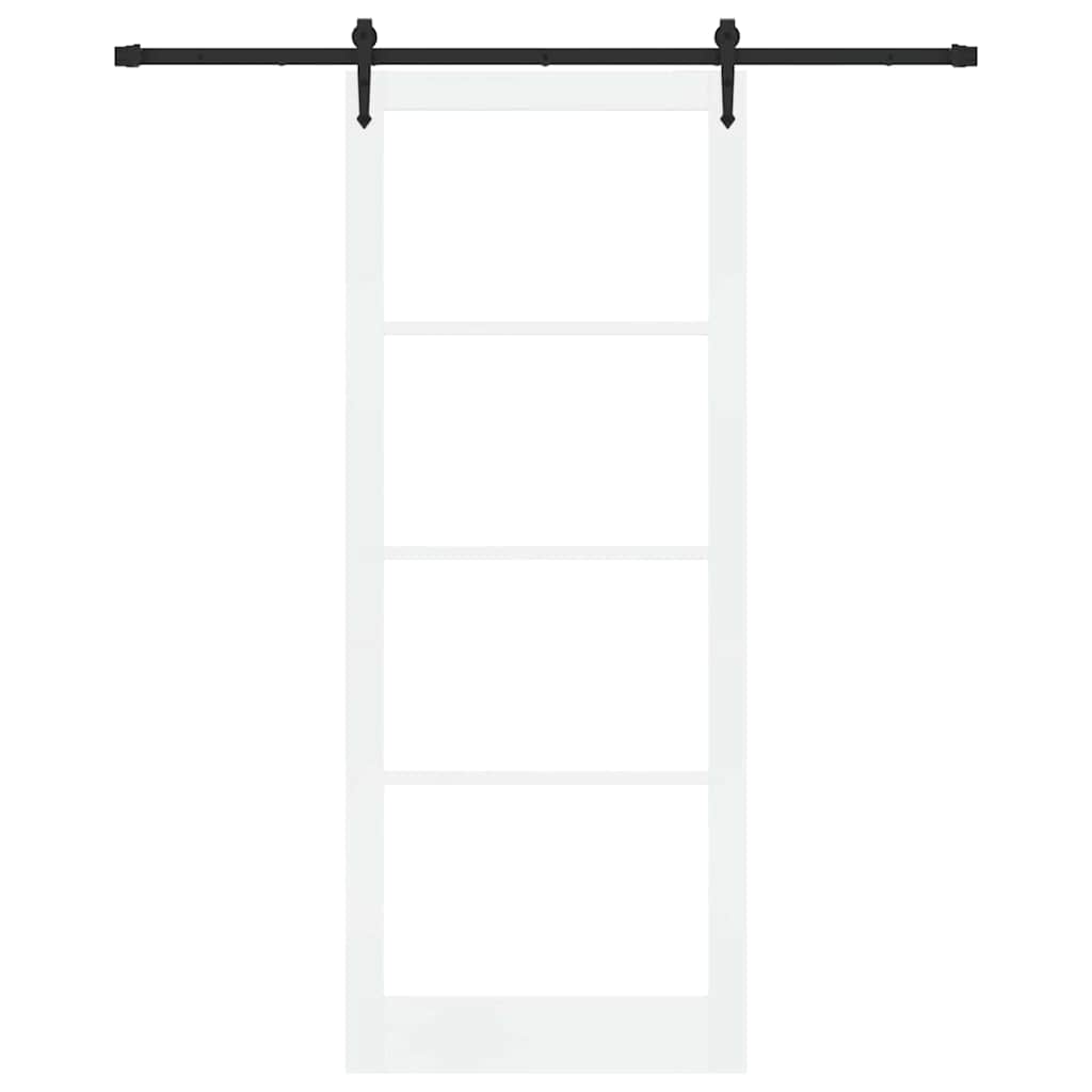 Porta Scorrevole Bianco 93 x 232 cm Legno e metallo