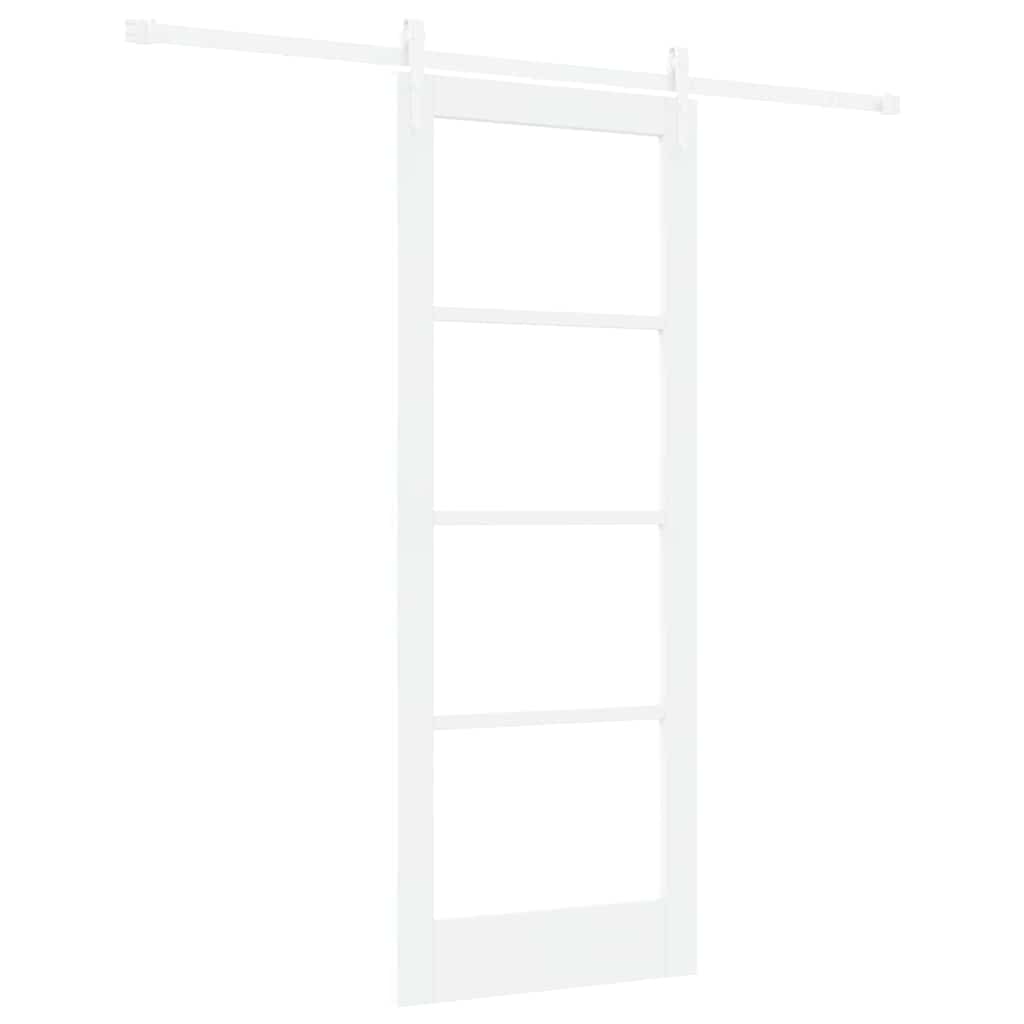 Porta Scorrevole Bianco 78 x 202 cm Legno e metallo