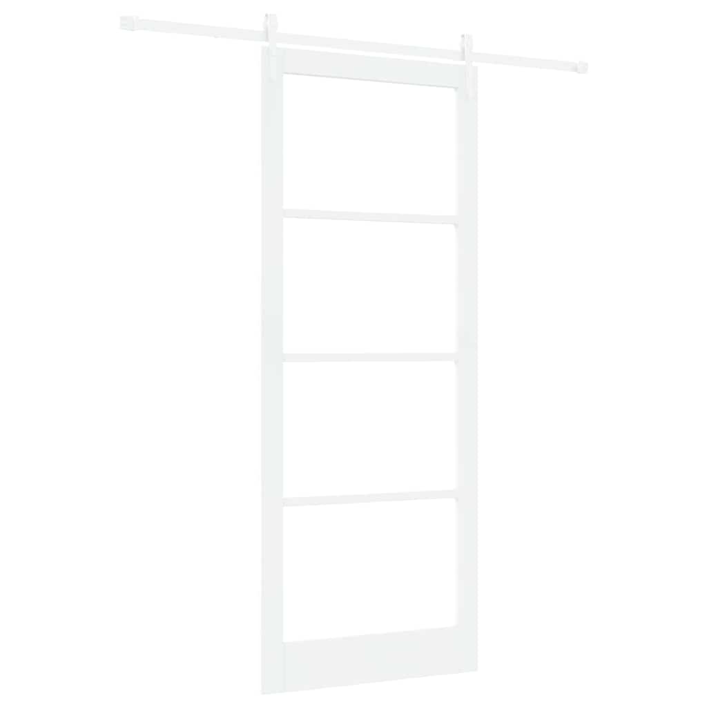 Porta Scorrevole Bianco 93 x 232 cm Legno e metallo