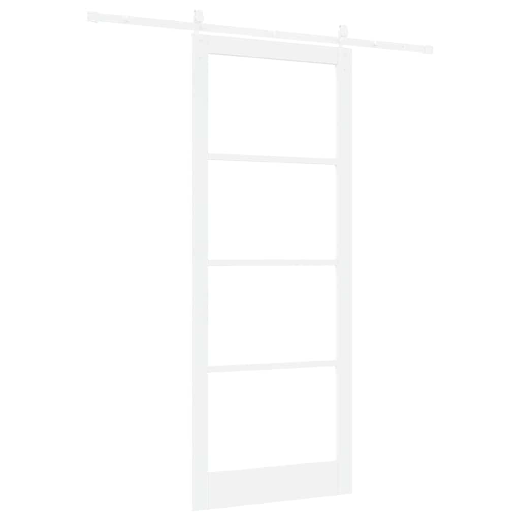 Porta Scorrevole Bianco 93 x 232 cm Legno e metallo