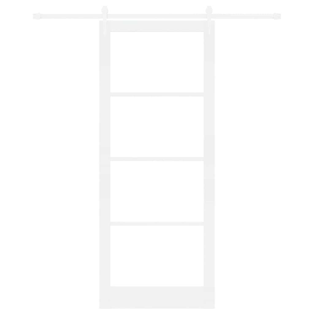 Porta Scorrevole Bianco 93 x 232 cm Legno e metallo