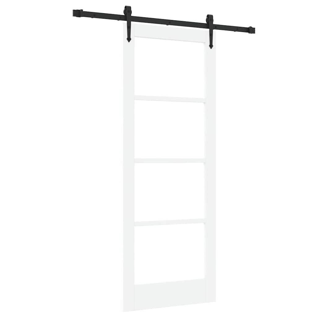 Porta Scorrevole ORKDAL Bianco 78 x 202 cm Legno e metallo