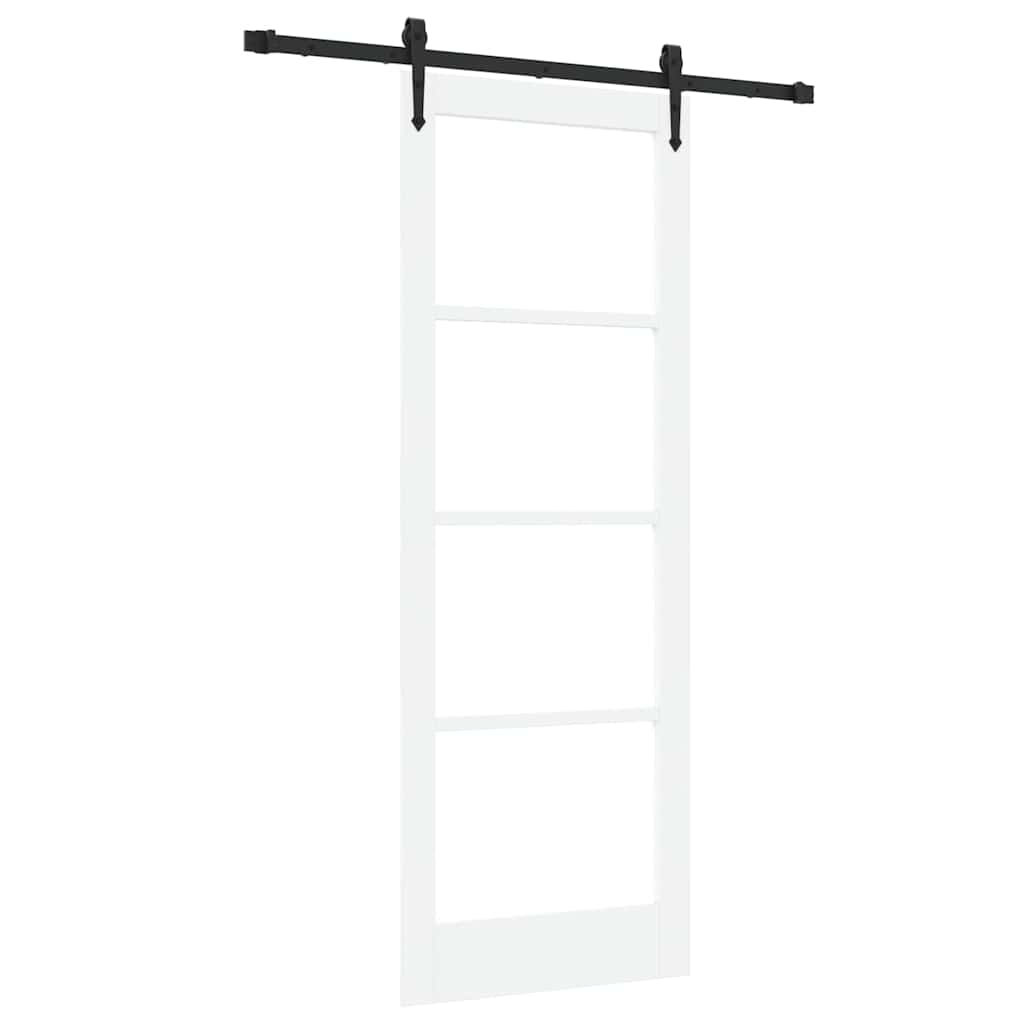 Porta Scorrevole ORKDAL Bianco 78 x 211 cm Legno e metallo