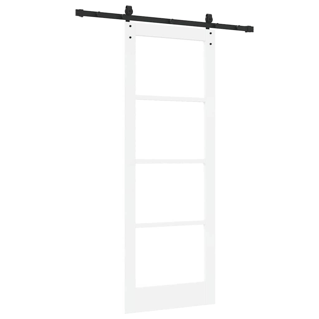 Porta Scorrevole ORKDAL Bianco 78 x 211 cm Legno e metallo