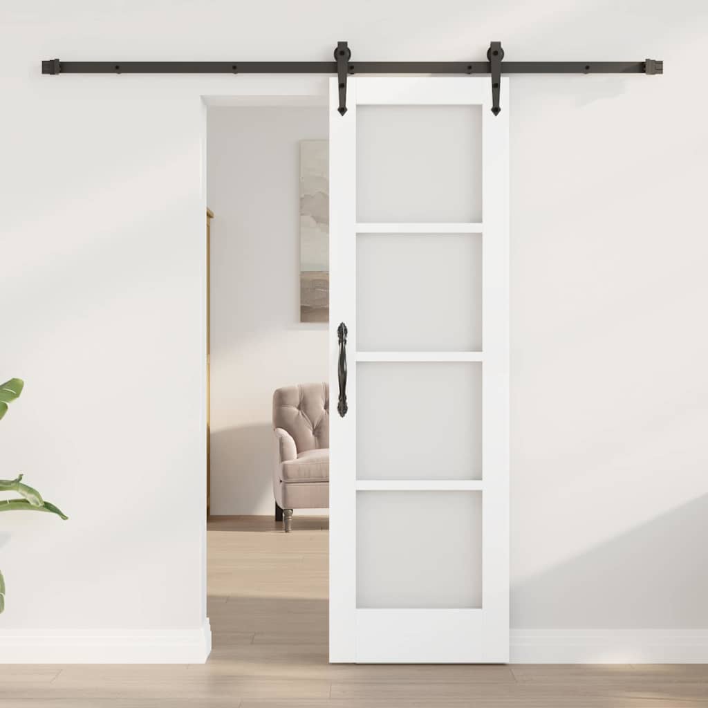 Porta Scorrevole ORKDAL Bianco 61 x 198.5 cm Legno e metallo