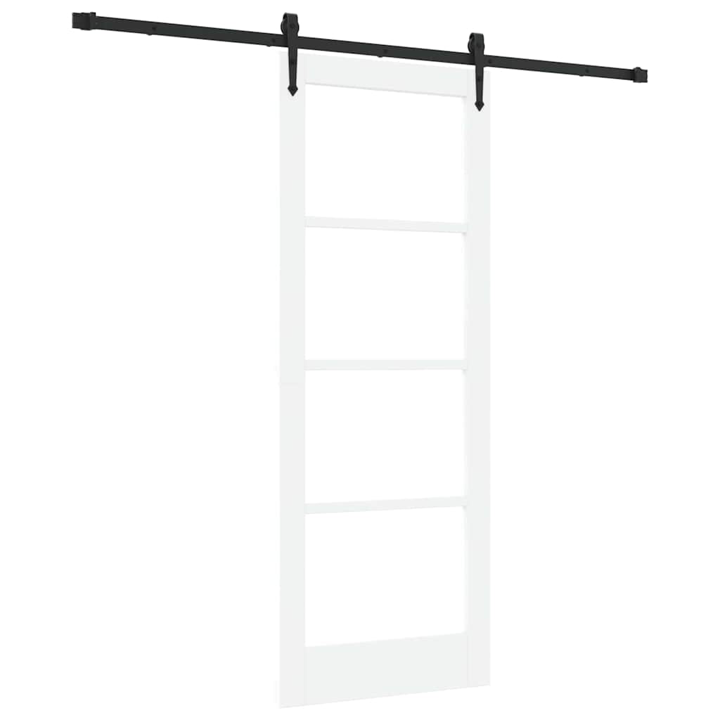 Porta Scorrevole ORKDAL Bianco 78 x 202 cm Legno e metallo