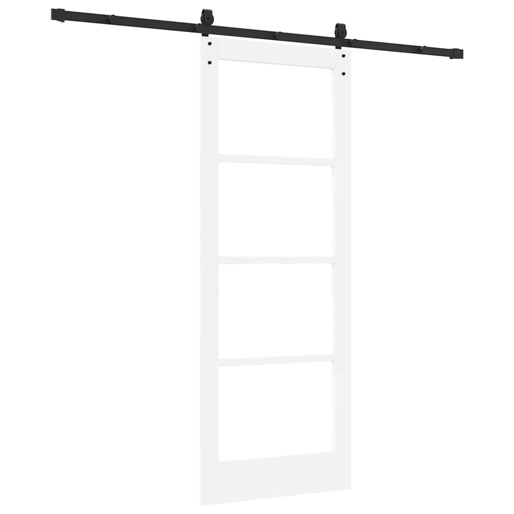 Porta Scorrevole ORKDAL Bianco 78 x 202 cm Legno e metallo