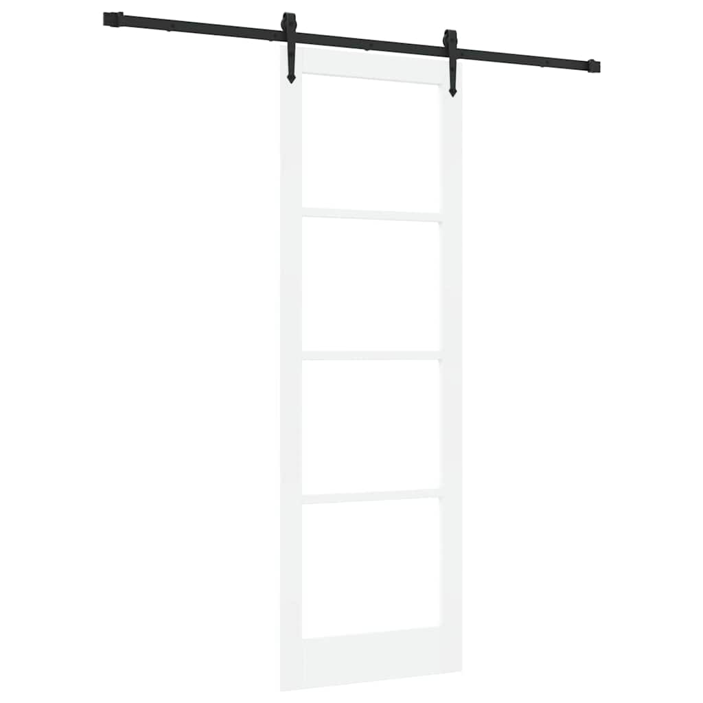 Porta Scorrevole ORKDAL Bianco 78 x 232 cm Legno e metallo