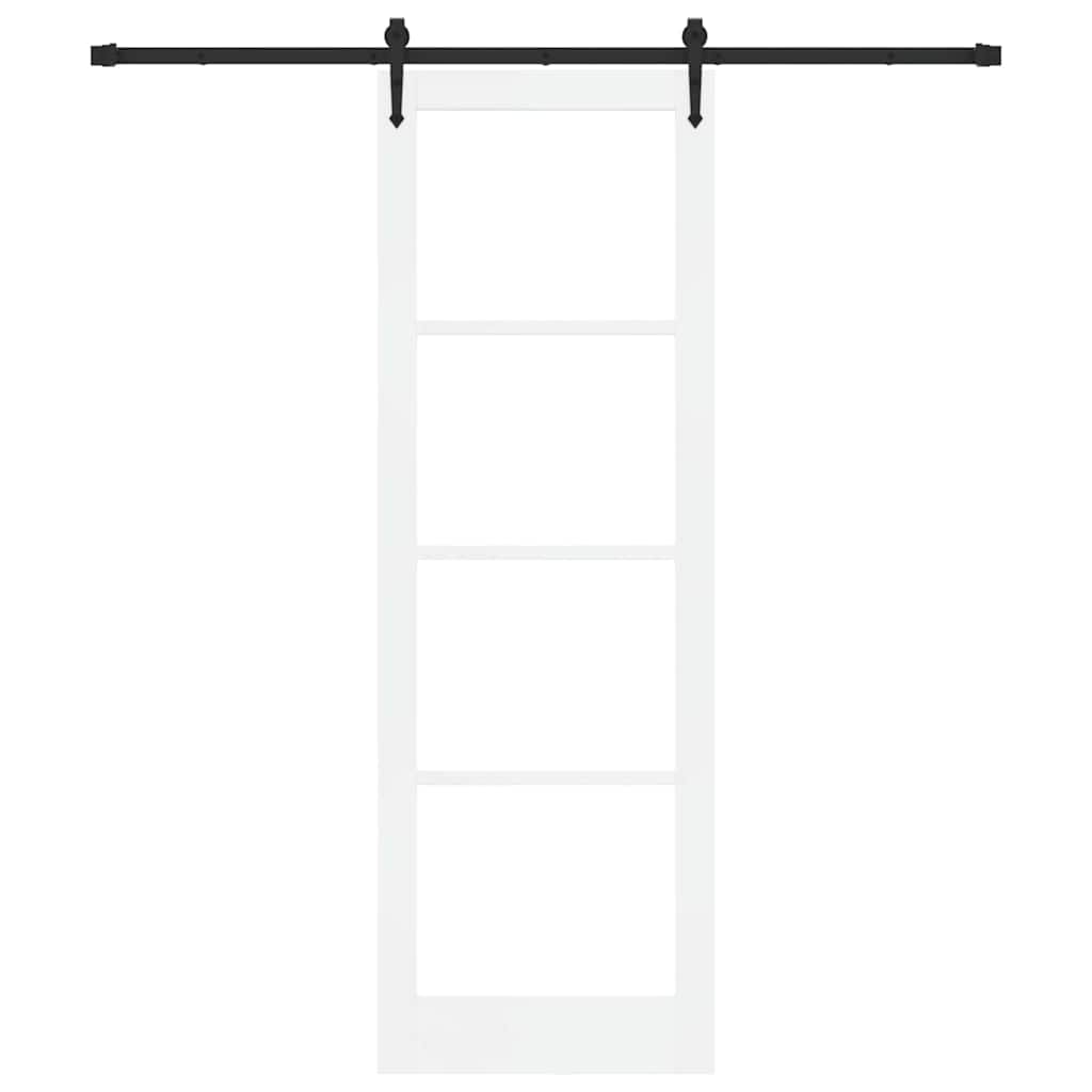 Porta Scorrevole ORKDAL Bianco 78 x 232 cm Legno e metallo