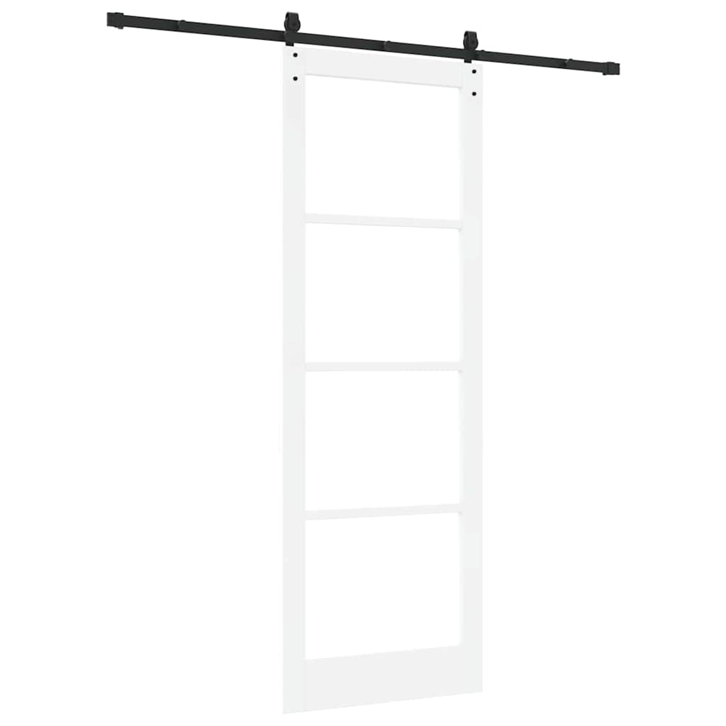 Porta Scorrevole ORKDAL Bianco 83 x 232 cm Legno e metallo