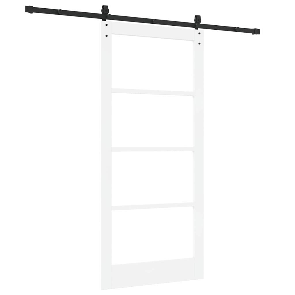 Porta Scorrevole ORKDAL Bianco 93 x 202 cm Legno e metallo