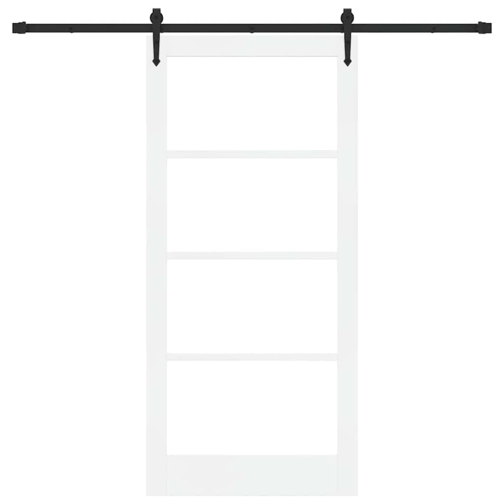 Porta Scorrevole ORKDAL Bianco 93 x 202 cm Legno e metallo