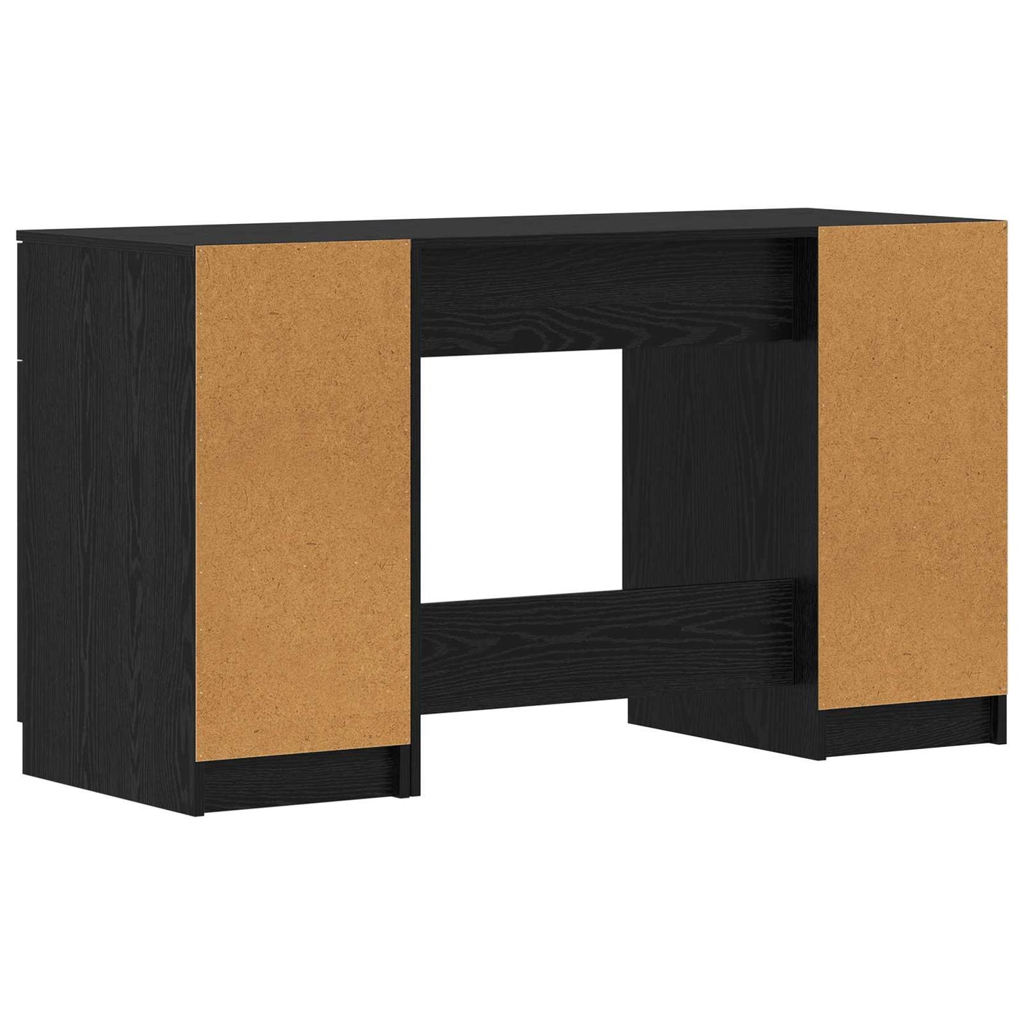 Scrivania Rovere Nero 133 x 50 x 75 cm Legno multistrato