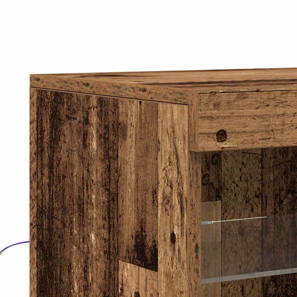 Madia LED Legno vecchio 142,5 x 37 x 100 cm Legno multistrato | homemem39