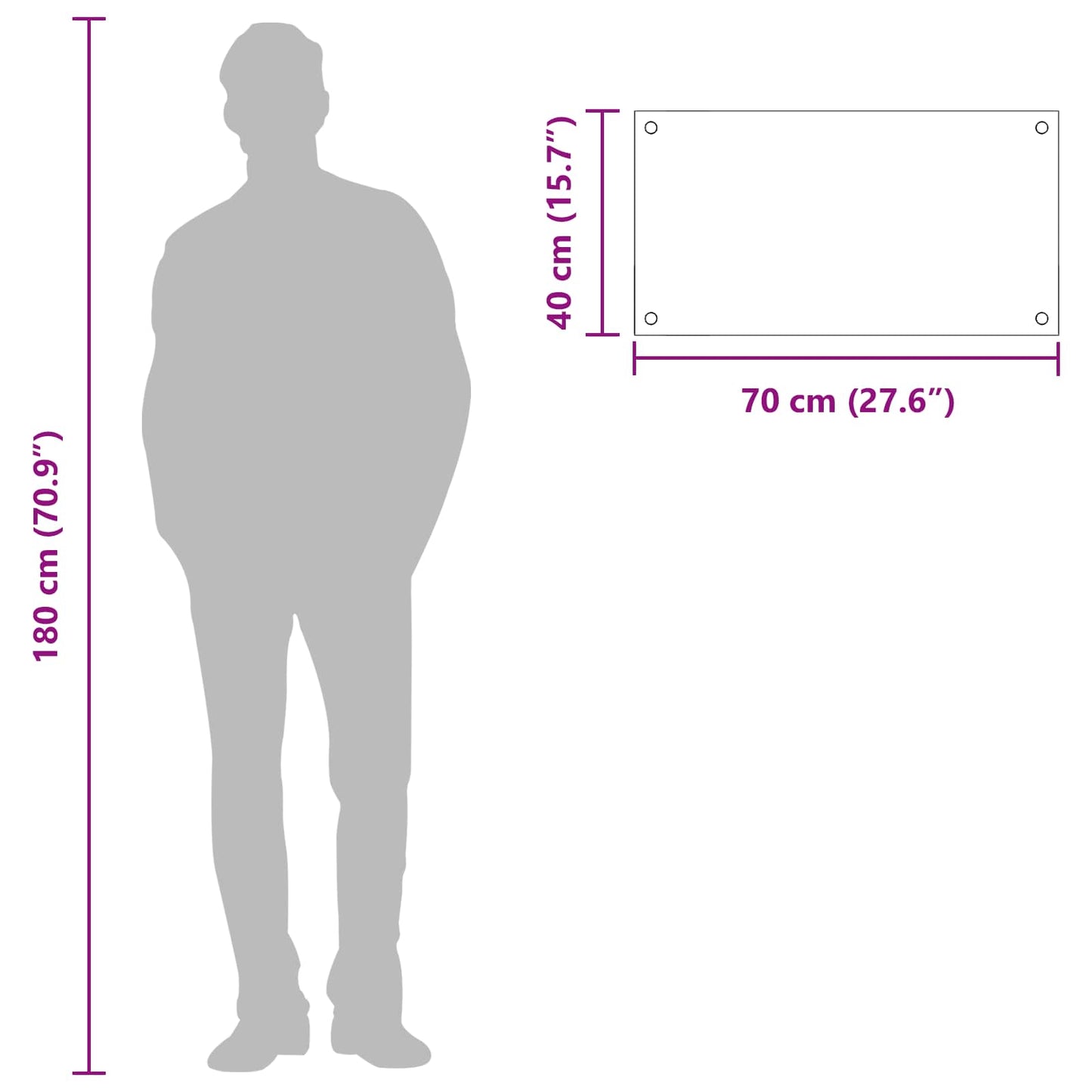 Rivestimento da Cucina Giallo 70 x 40 x 0,6 cm vetro temperato