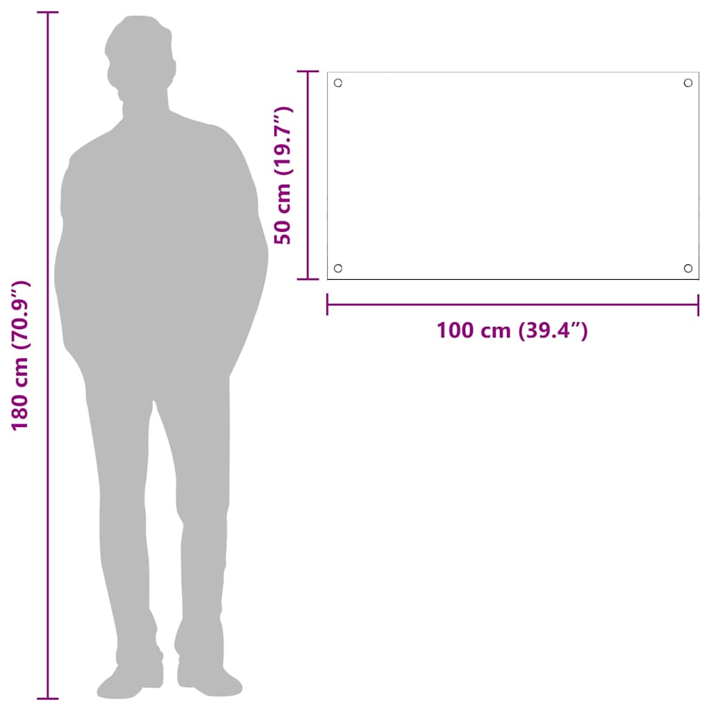 Rivestimento da Cucina Giallo 100 x 50 x 0.6 cm vetro temperato