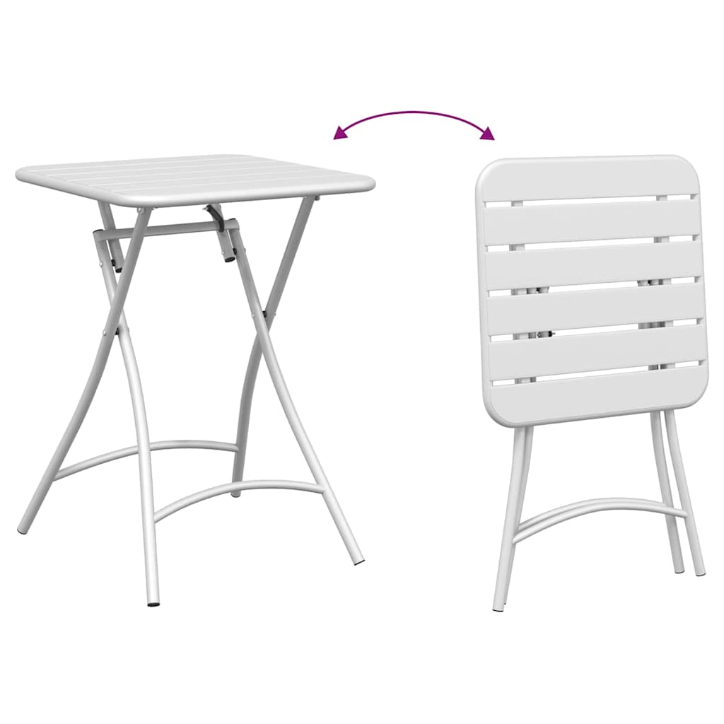 Set bistrot 3 pcs Bianco Acciaio - homemem39