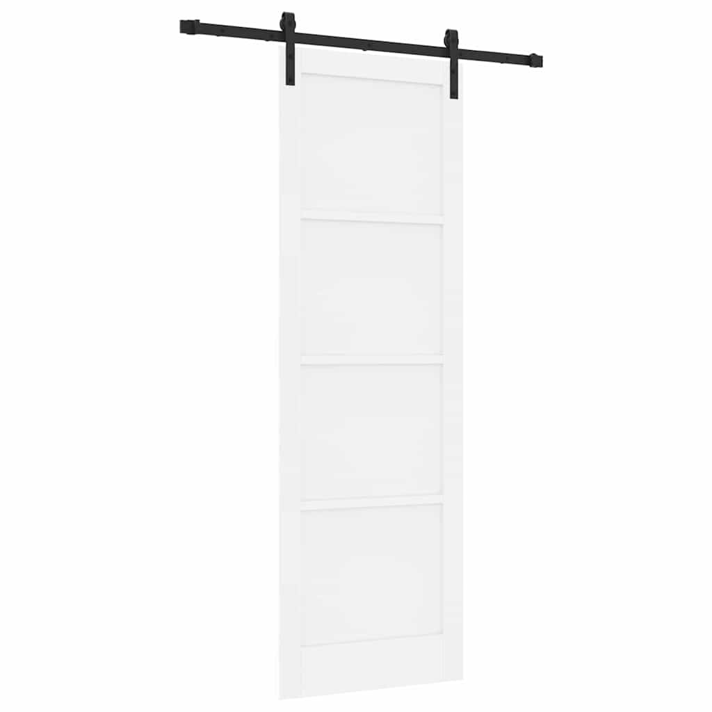Porta scorrevole Bianco e nero 78 x 232 cm
