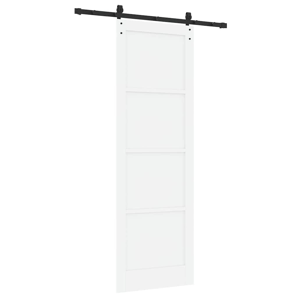 Porta scorrevole Bianco e nero 78 x 232 cm