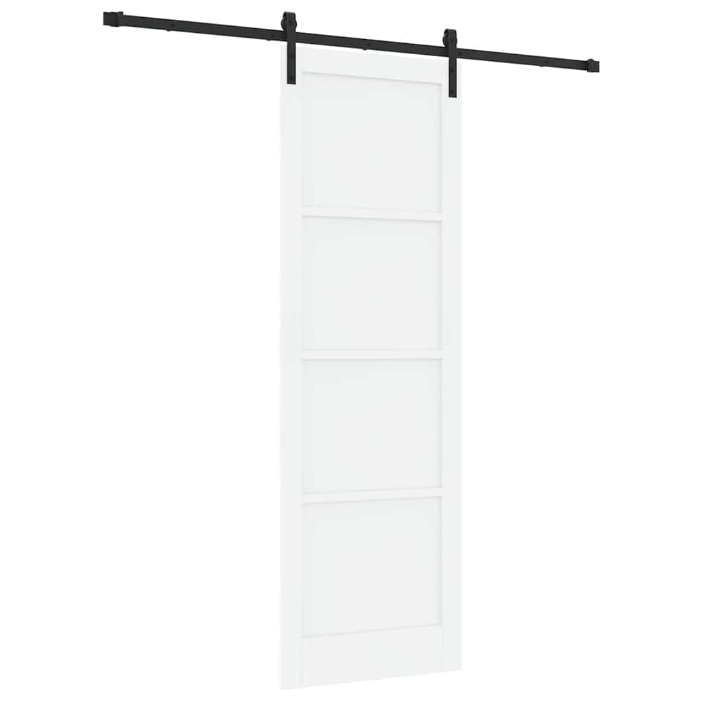Porta scorrevole Bianco e nero 78 x 232 cm