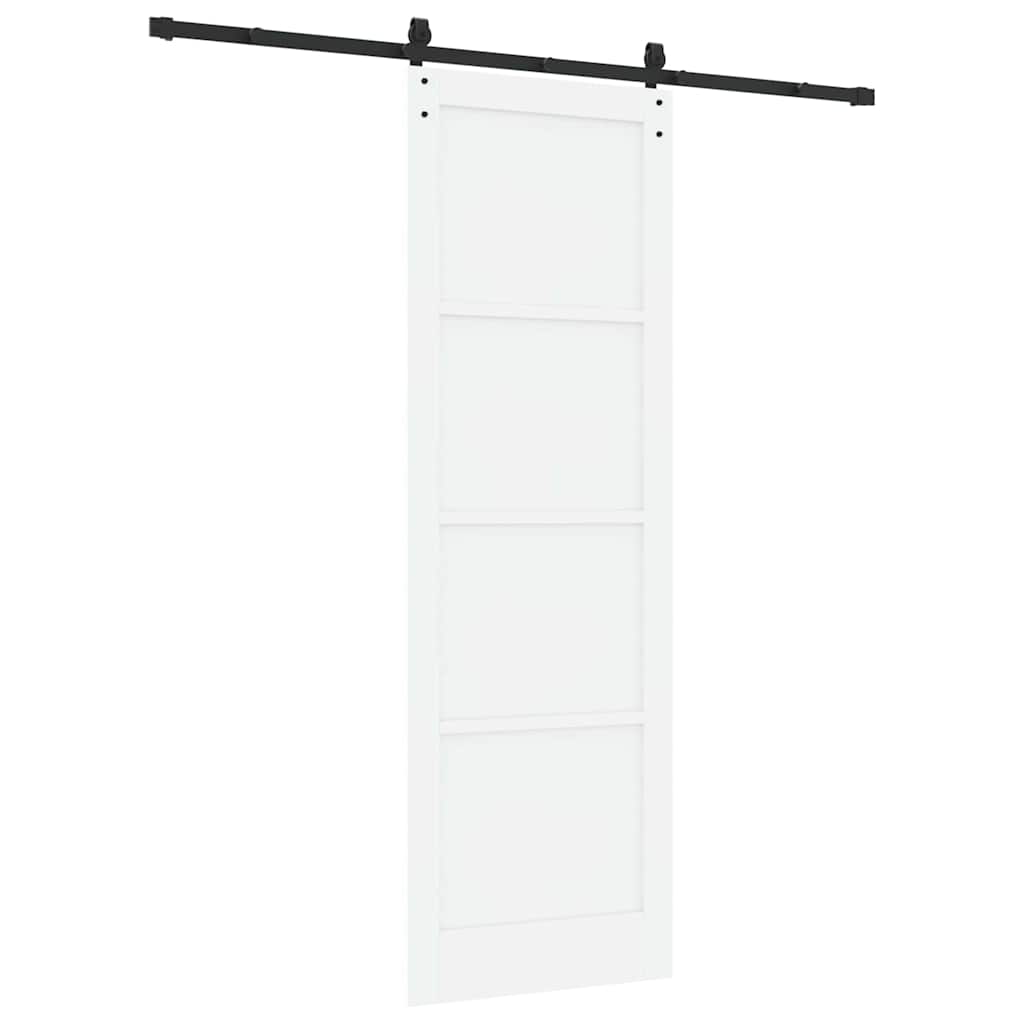 Porta scorrevole Bianco e nero 78 x 232 cm