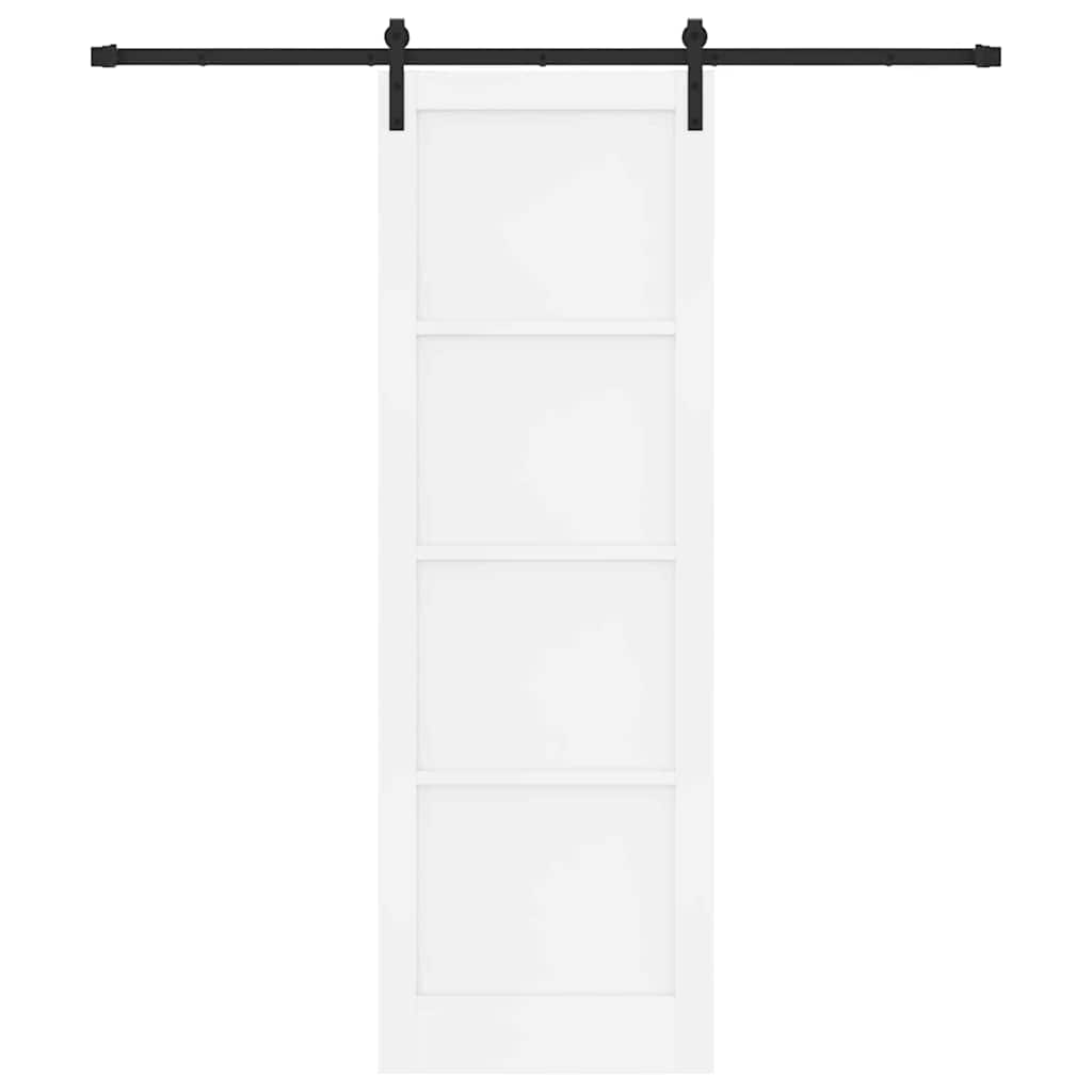 Porta scorrevole Bianco e nero 78 x 232 cm