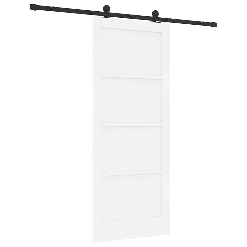 Set di Porte Scorrevoli Bianco e nero 83 x 202 cm