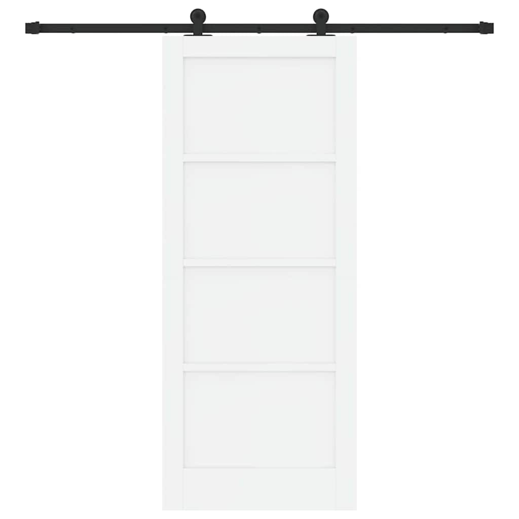 Set di Porte Scorrevoli Bianco e nero 83 x 202 cm