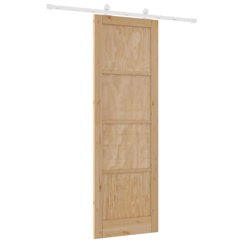 Set di Porte Scorrevoli Naturale e bianco 78 x 232 cm