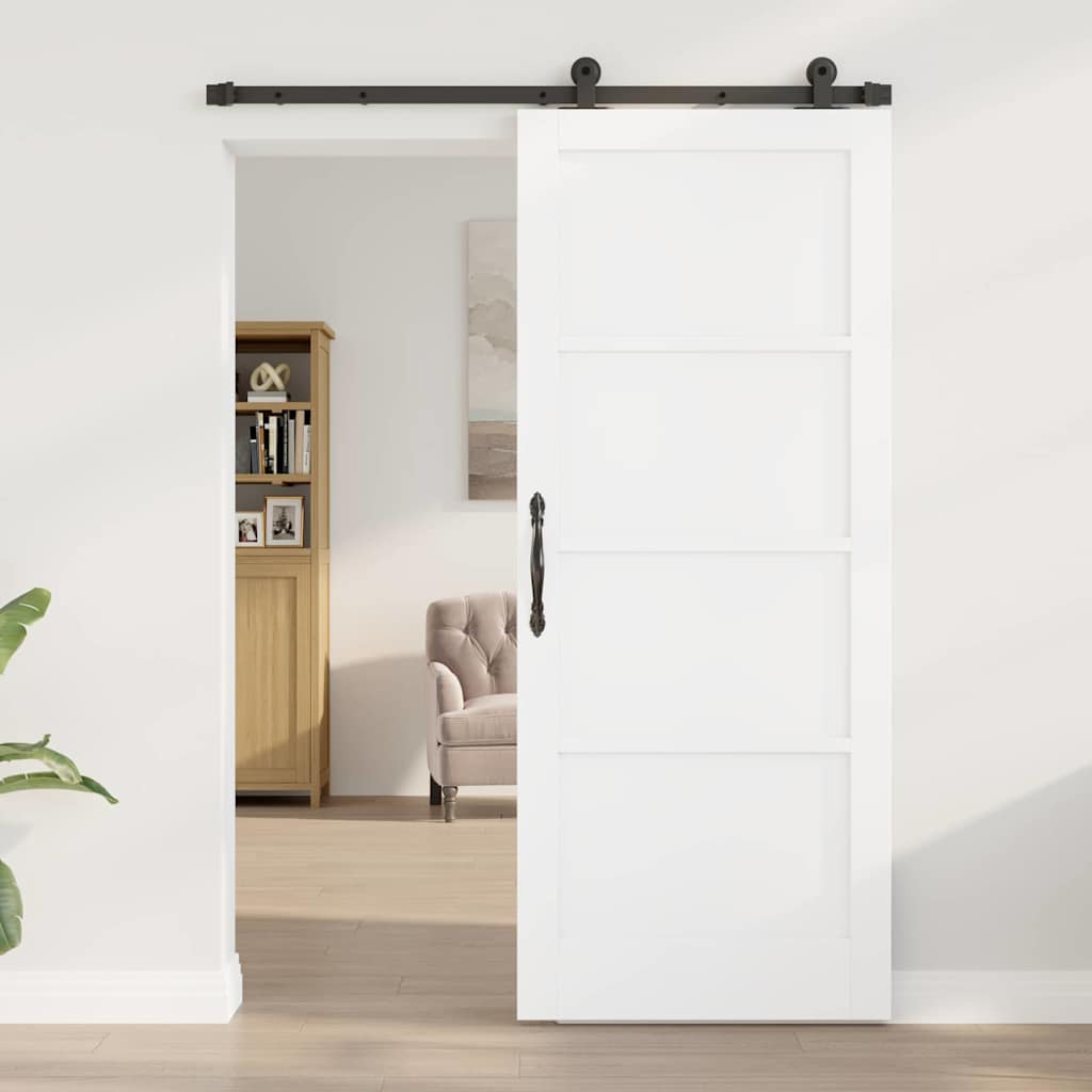 Porta Scorrevole ORKDAL Bianco e nero 83 x 202 cm