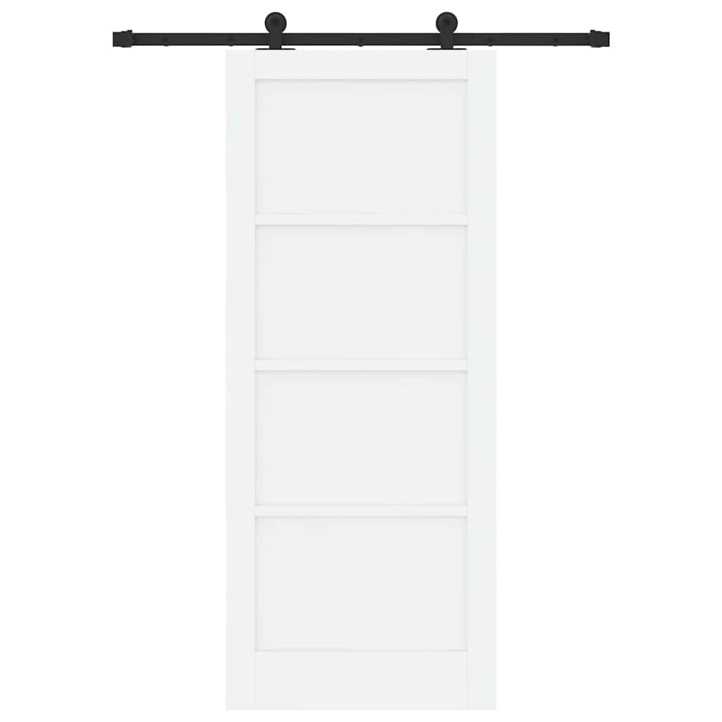 Porta Scorrevole ORKDAL Bianco e nero 83 x 202 cm
