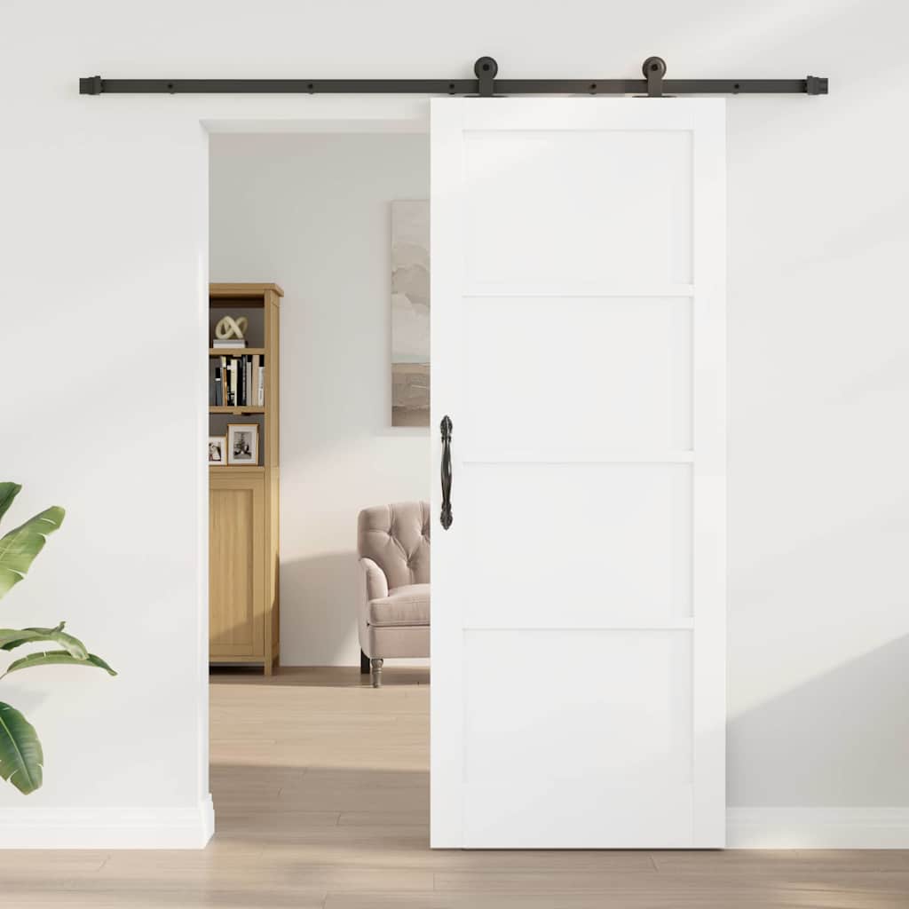 Porta Scorrevole ORKDAL Bianco e nero 83 x 211 cm