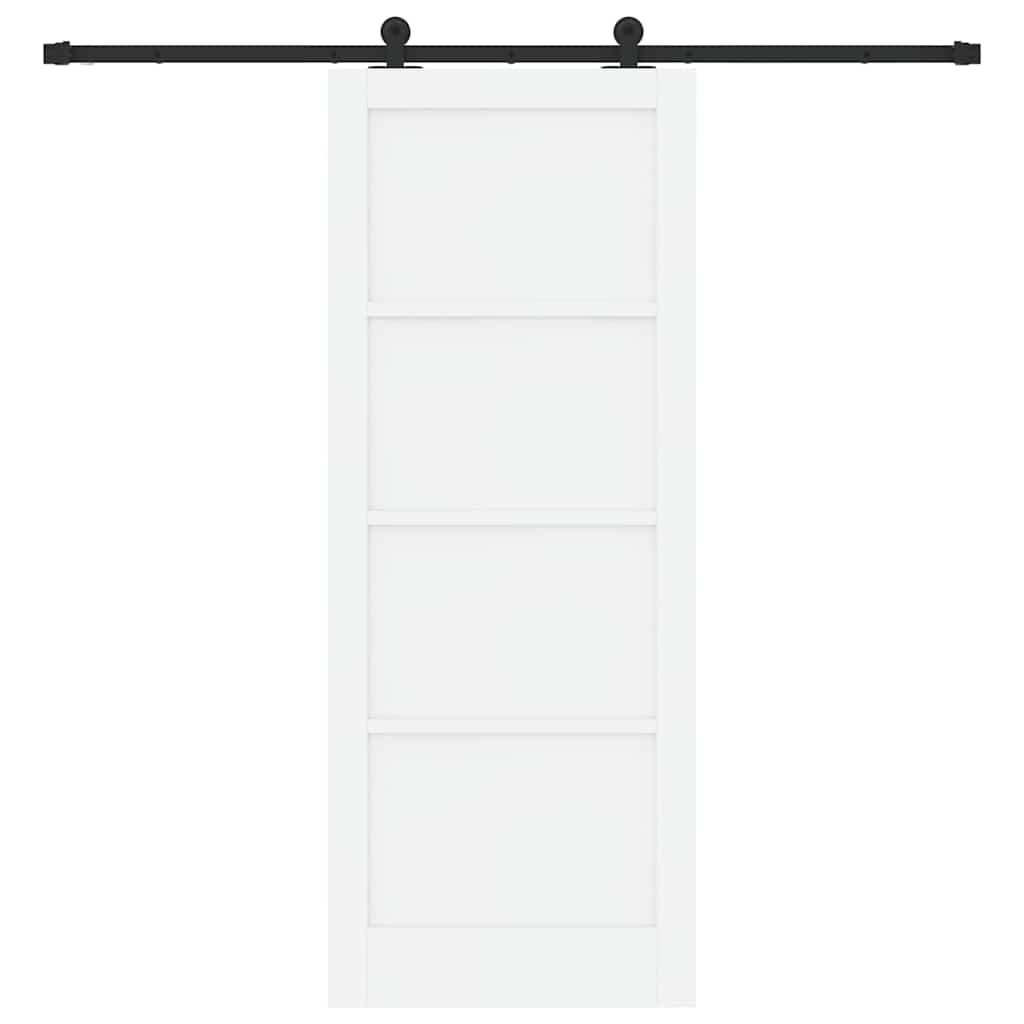 Porta Scorrevole ORKDAL Bianco e nero 83 x 211 cm