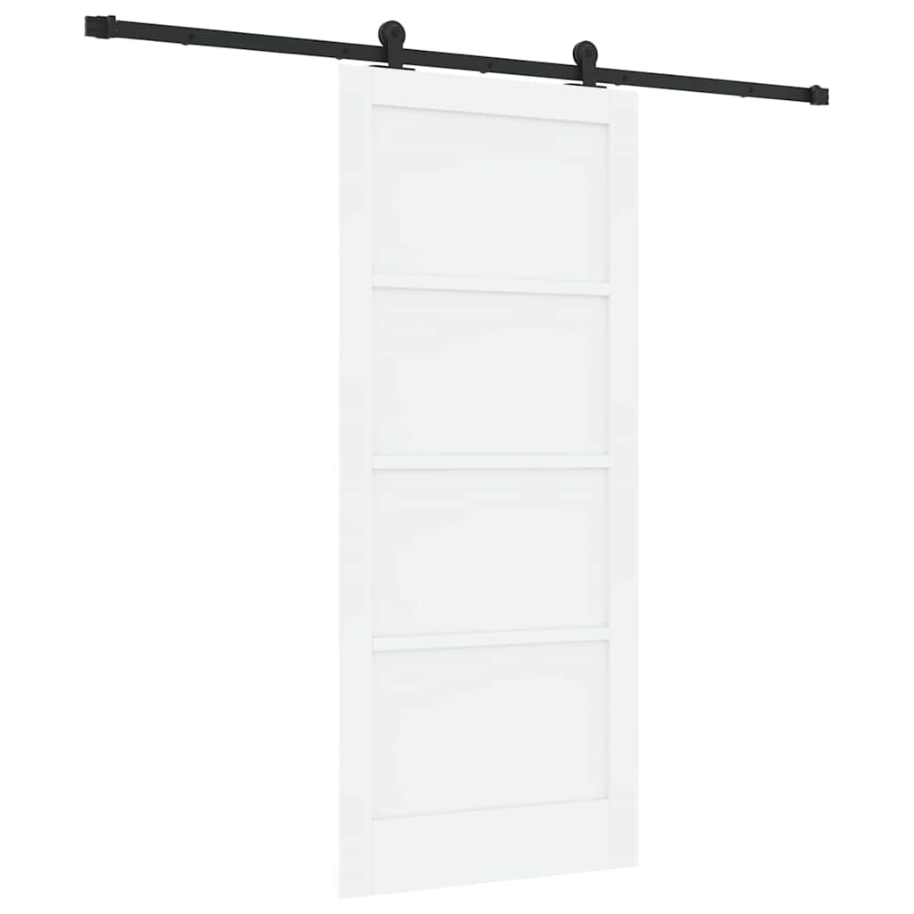 Porta Scorrevole ORKDAL Bianco e nero 86 x 198.5 cm