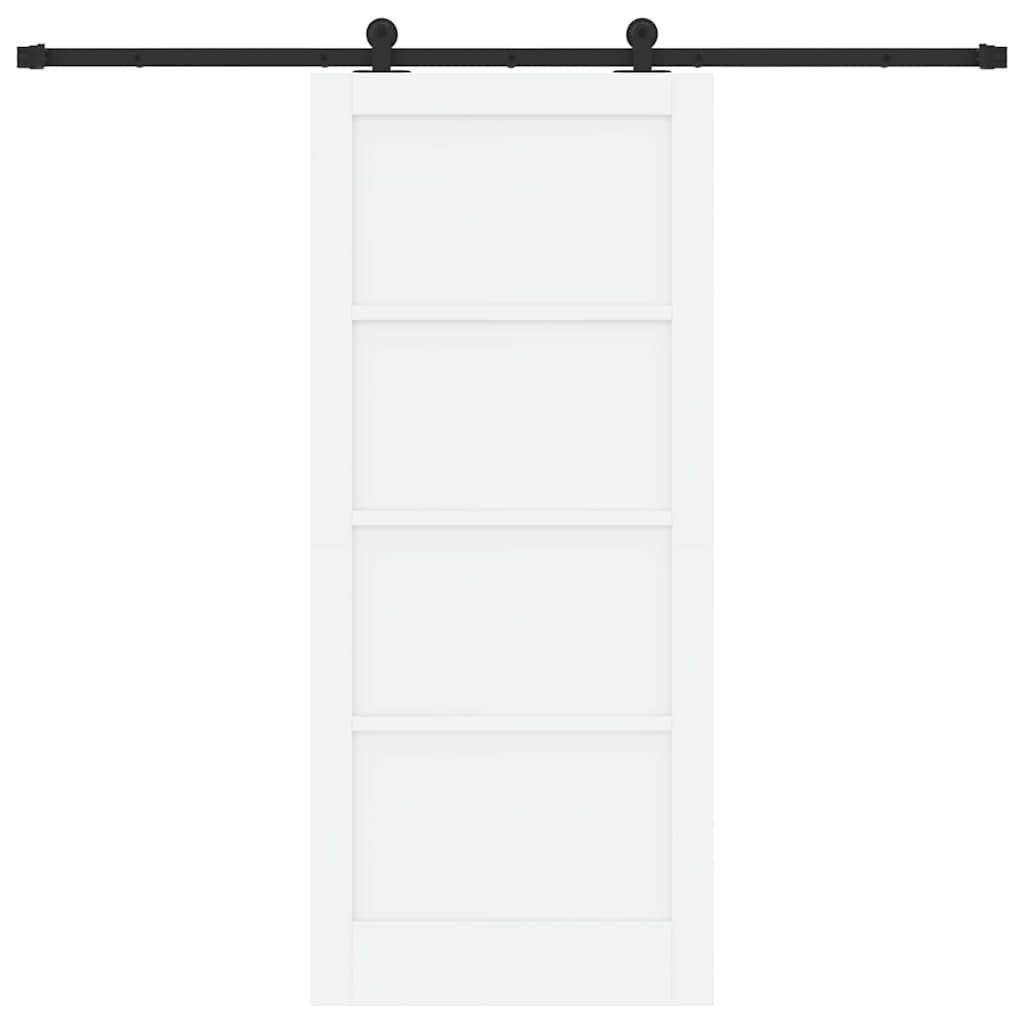 Porta Scorrevole ORKDAL Bianco e nero 86 x 198.5 cm