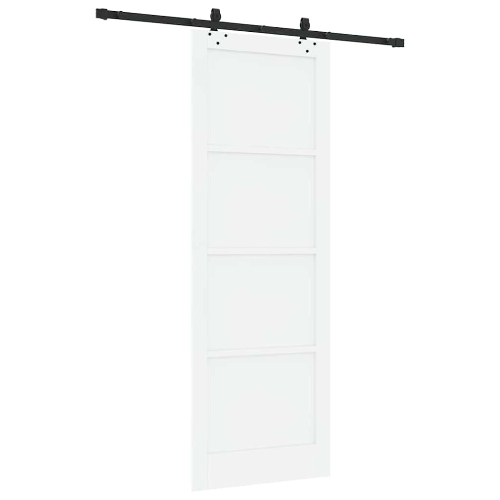 Porta Scorrevole Bianco e nero 83 x 232 cm