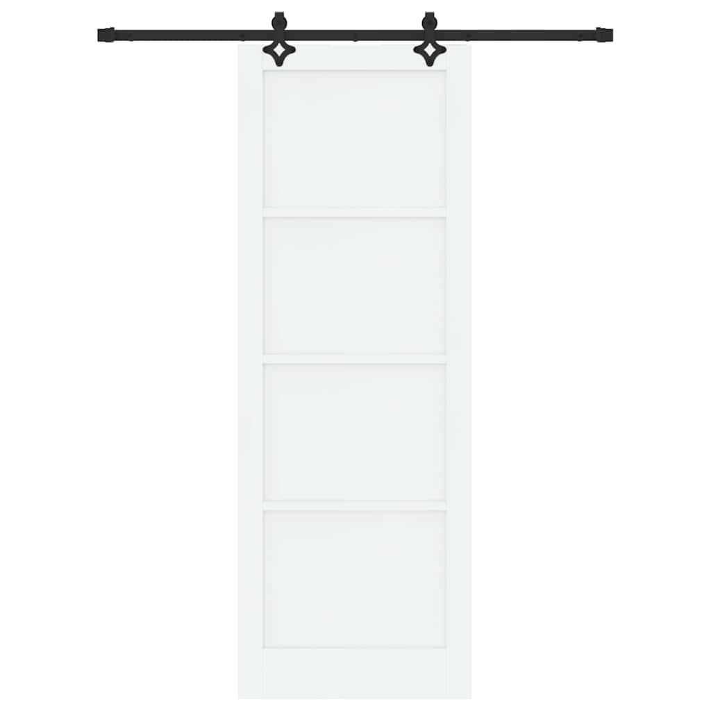 Porta Scorrevole Bianco e nero 83 x 232 cm