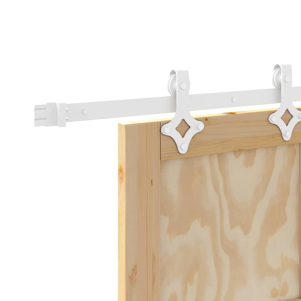 Porta Scorrevole Naturale e bianco 61 x 198.5 cm