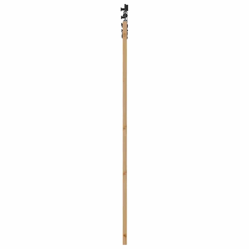 Set Porta Scorrevole ORKDAL Naturale e nero 78 x 202 cm