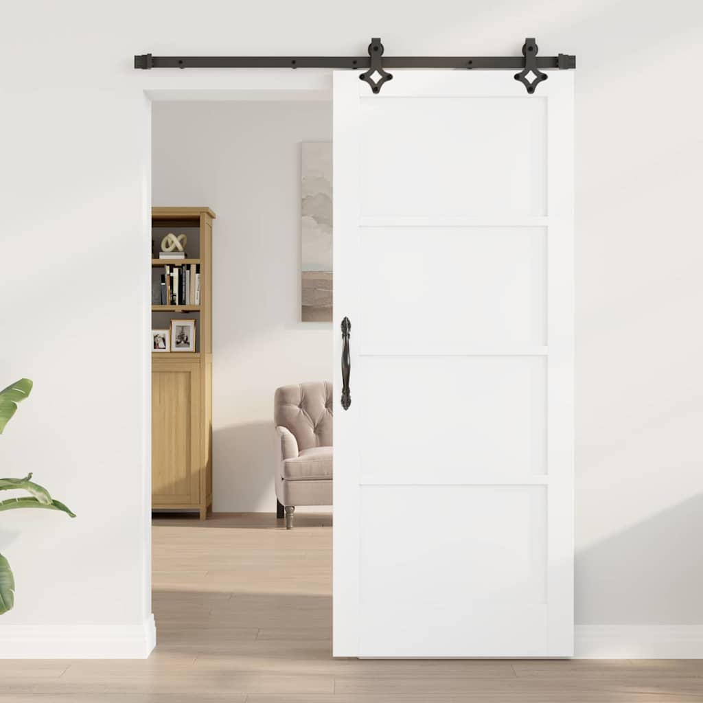 Set Porta Scorrevole ORKDAL Bianco e nero 83 x 202 cm