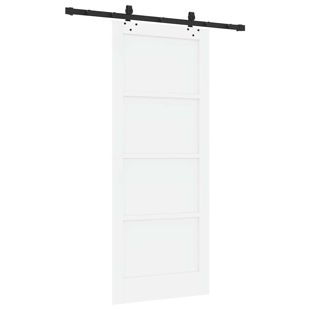 Set Porta Scorrevole ORKDAL Bianco e nero 83 x 202 cm