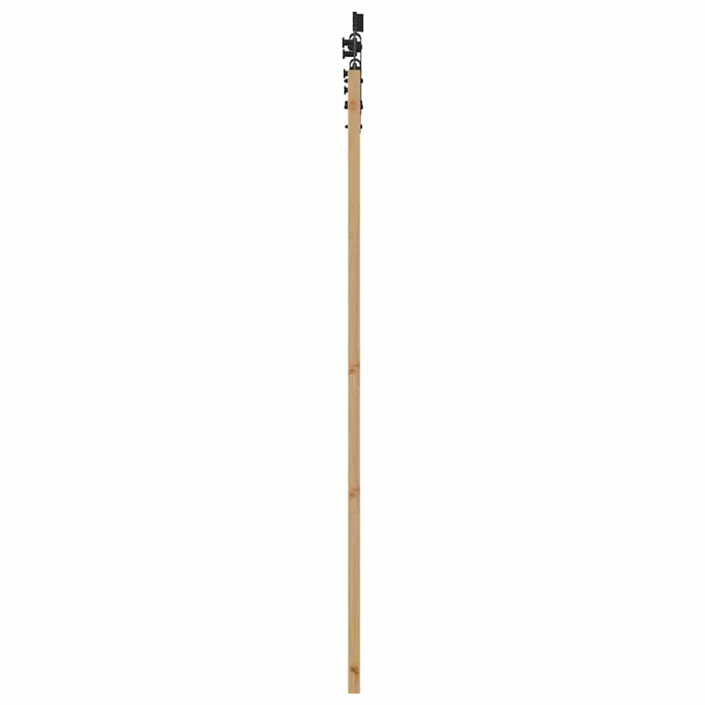 Set Porta Scorrevole ORKDAL Naturale e nero 73.5 x 198.5 cm