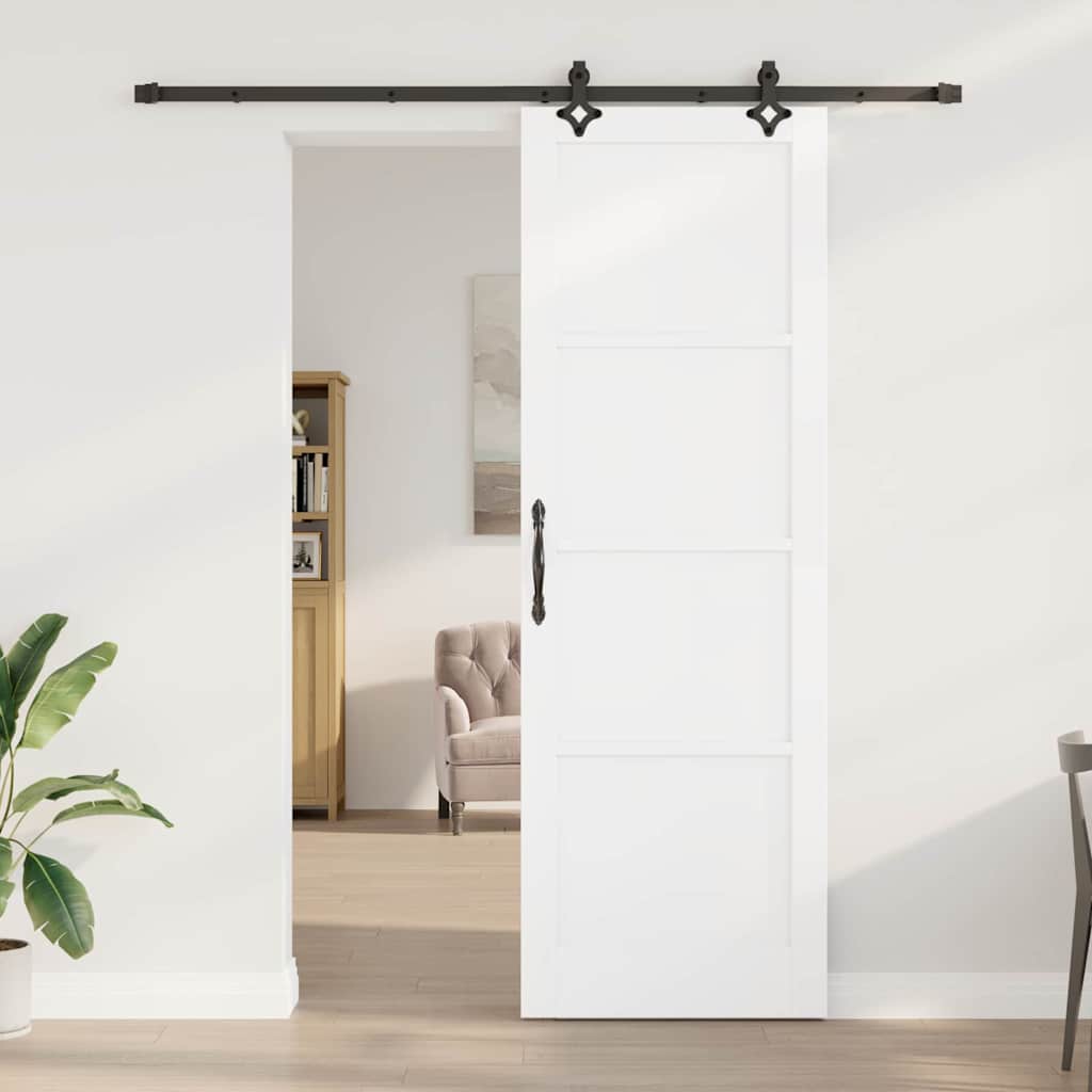 Set Porta Scorrevole ORKDAL Bianco e nero 78 x 232 cm