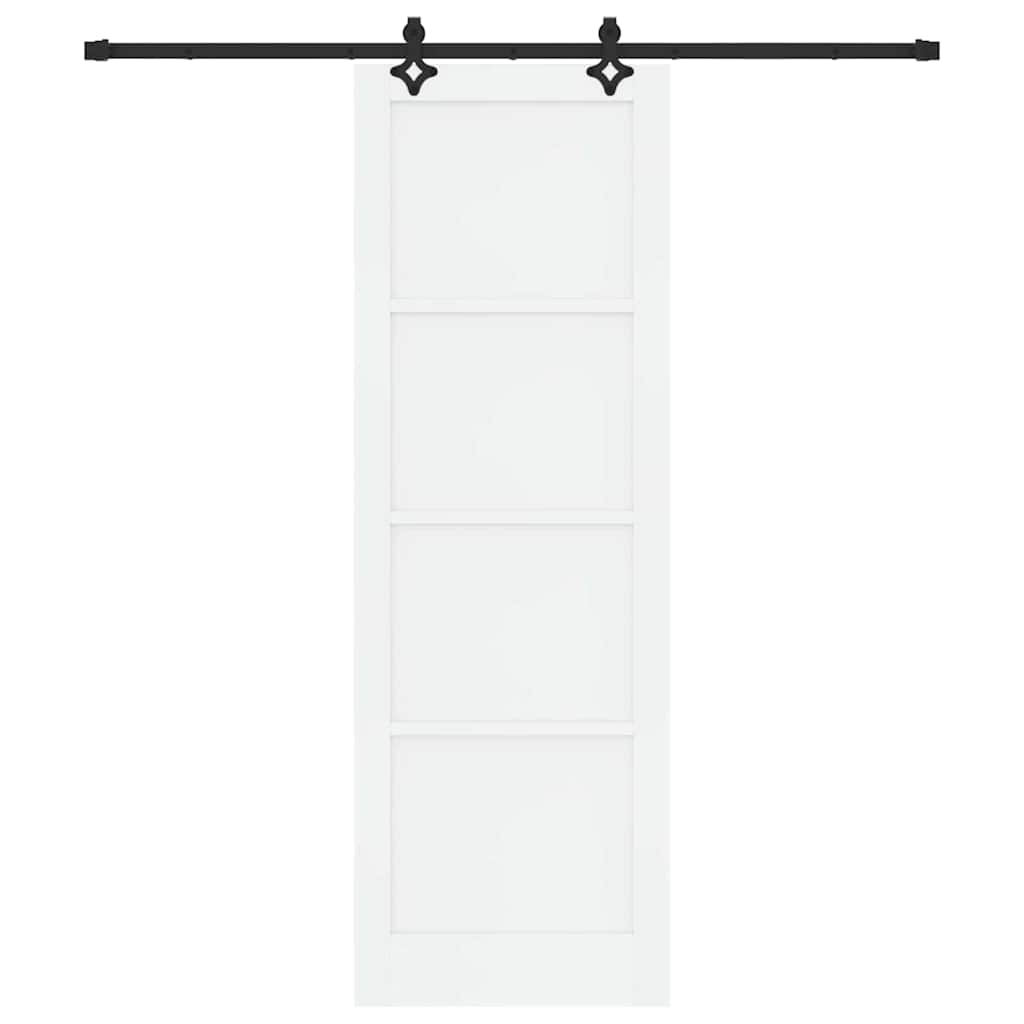 Set Porta Scorrevole ORKDAL Bianco e nero 78 x 232 cm
